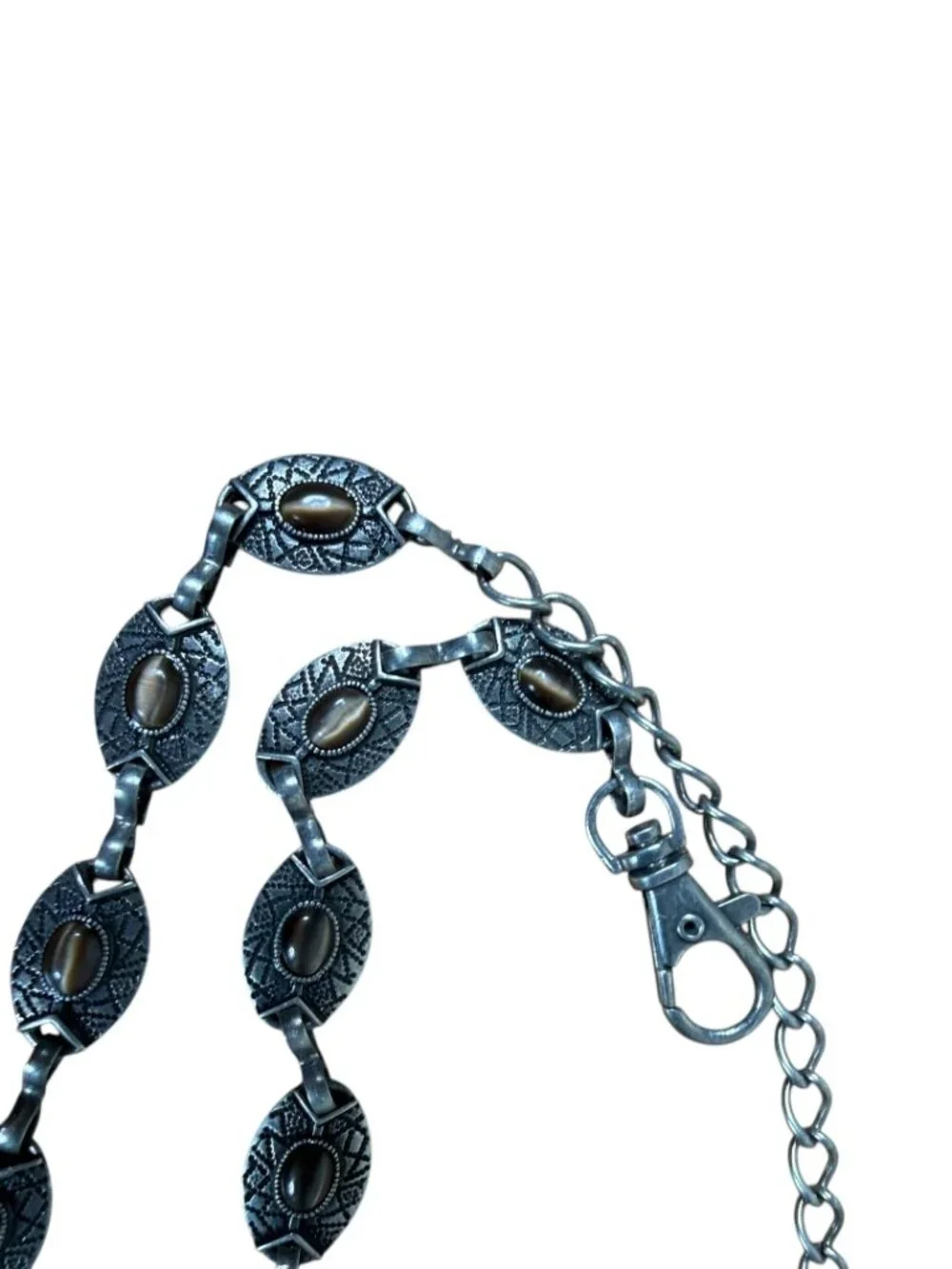 Silver & Cat's‎ Eye Stone Belt